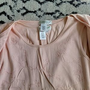 Pink Sweater set? 100% cotton.